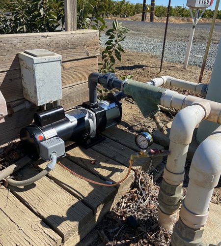 irrigation pump install 600
